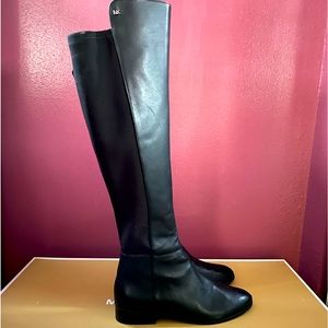 Michael Kors black talk boots